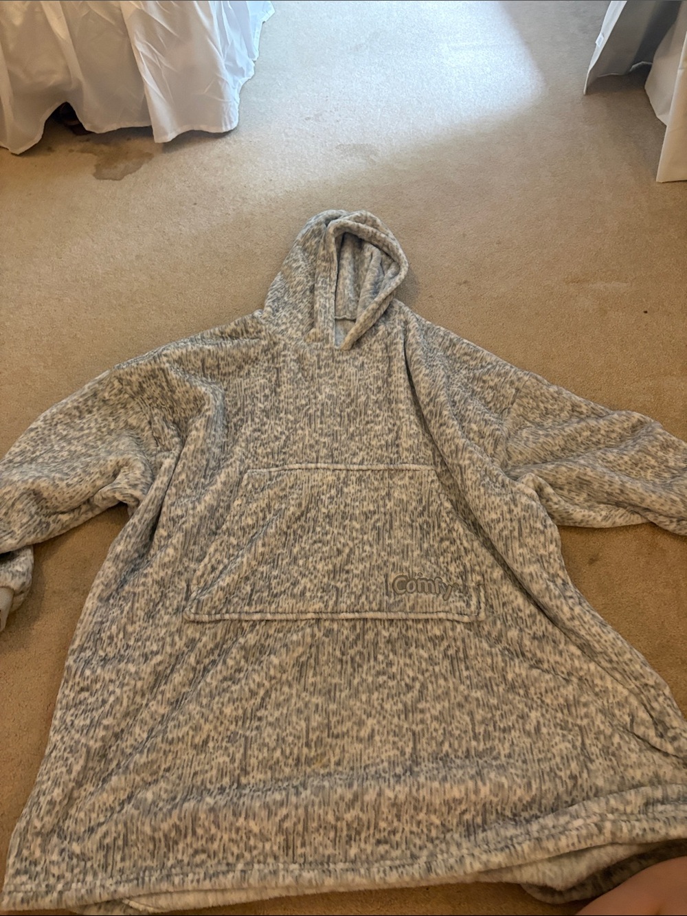 The Comfy Oversized Hooded Pullover - Heather Gray